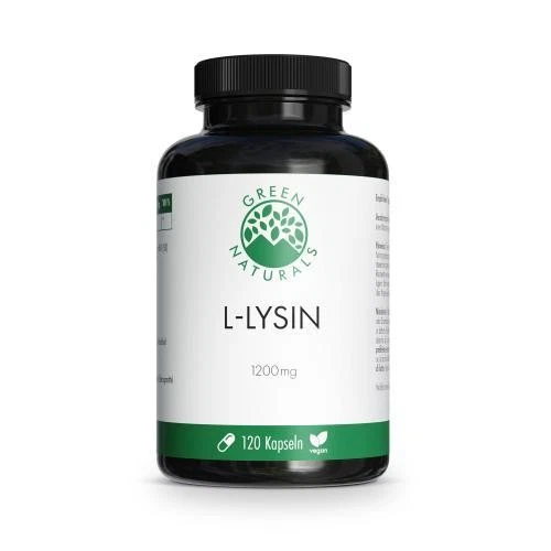 HEILPFLANZENWOHL GMBH GREEN NATURALS L-Lysin 1200mg hochdosiert veg.Kps. 120 ST PZN 19485276