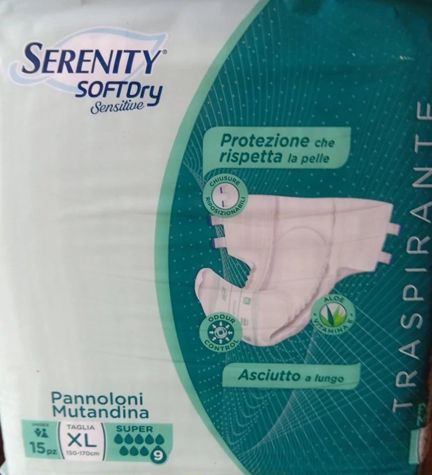60 pannoloni a mutandina Serenity XL super Soft Dry  strappi laterali  - Immagine 1 di 1