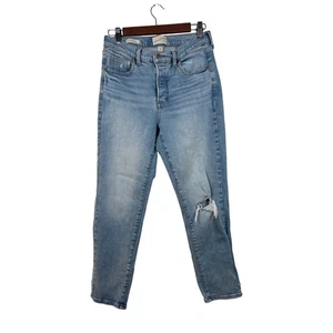 Universal Thread Damen 10R Mid Rise 80s Slim Distressed Light Wash Jeans - Bild 1 von 8