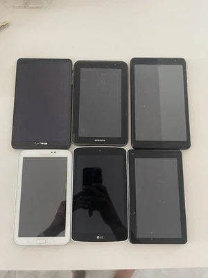 lot of 6 tablets Bundle For Parts Only - Image 1 of 4