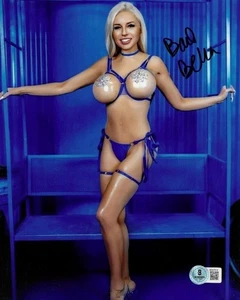 Bad Bella Sexy Model Handsigniert 8 x 10 Hochglanz Beckett - Bild 1 von 1