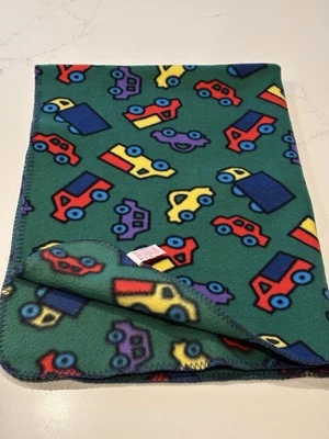 Vintage Gymboree Fleece Autobahn Cars Boy Baby Blanket - Image 1 of 4
