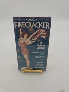 Miss Firecracker VHS Tape Holly Hunter Tim Robbins BLOCKBUSTER - Picture 1 of 8