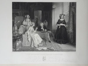 Reduced Gentleman's Daughter 1855 Print Engraving Redgrave Engraved by Hatfield - Picture 1 of 10