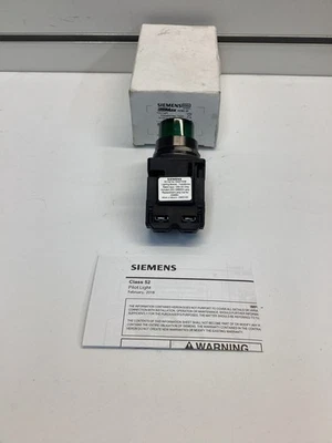 Luz piloto SIEMENS 52BL4G3XB: tamanho de montagem em painel de 30 mm, verde, LED, 120 V máx. - Imagem 1 de 4