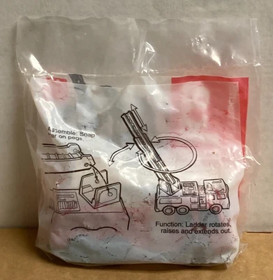 NEW / SEALED 1992 METAL BODY TONKA LADDER FIRE TRUCK McDonalds - Image 1 of 2