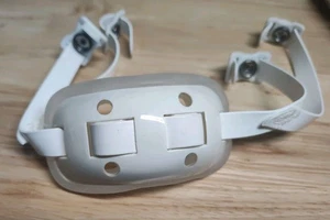 Adams ProGel-50 Chinstrap White 4-Point Football Helmet  - Picture 1 of 4