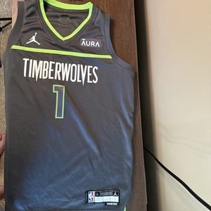 Nike Jordan Minnesota Timberwolves Anthony Edwards Swingman Trikot L 14-16 Kinder - Bild 1 von 5
