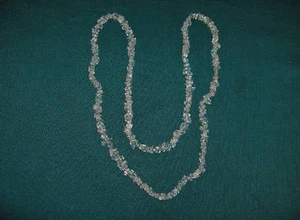 Vintage Schmuck Halskette klar Quarz Kristall - Bild 1 von 1