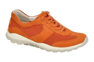 Gabor ROLLINGSOFT Damenschuhe - bequeme Schnür- Halbschuhe orange Freizeit NEU