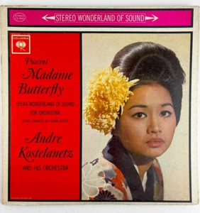 1962 Puccini Madame Butterfly Album, LP Vinyl Andre Kostelanetz Orchestra - Picture 1 of 3