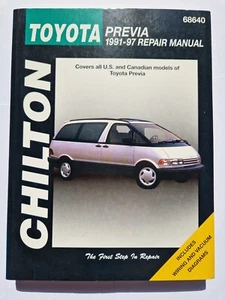 Chilton Repair Manual Toyota Previa 1991 - 1997 68640 - Picture 1 of 4