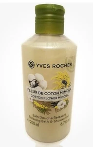 Yves Rocher Cotton Flower Mimosa Relaxing Shower Gel 6.7 fl oz - New - Picture 1 of 4