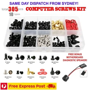 305Pcs Computer PC Screws Kit Case Motherboard For CD-ROM Hard Disk Repair Tool - Picture 1 of 7
