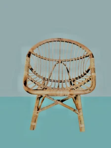 Rattan cane chair for Kids 2 To 12 Year For Living Room Wicke chair for children - Picture 1 of 6