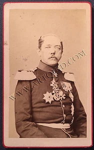 Carte de Visite GENERAL KONSTANTIN VON VOIGTS-RHETZ, Infanterie, um 1878, CDV - Picture 1 of 2