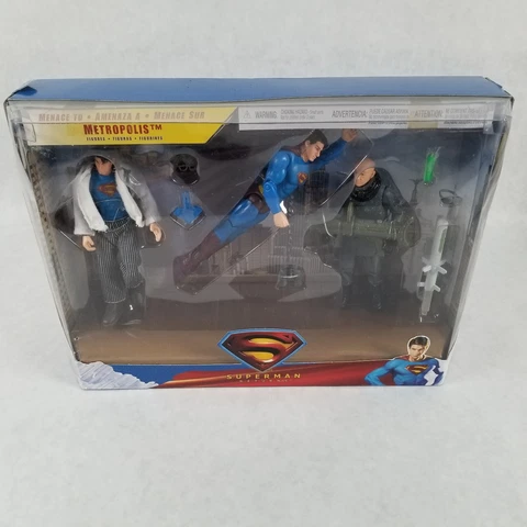 Superman Returns Menace To Metropolis Figure SET Cover