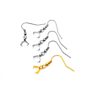 Stainless Steel Earring Hooks Pendant Earrings Wire Jewelry Findings Wholesale
