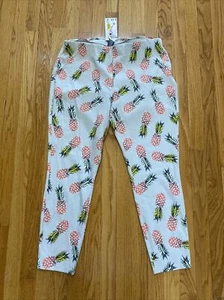 NWT HUE  X-LARGE 16-18 Simply Stretch sand PINEAPPLE SKIMMER LEGGINGS 78271 - Picture 1 of 6