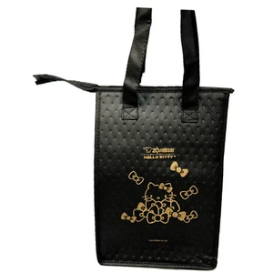 Zojirushi Hello Kitty Lunch Black Lunch Bag Picnic Tote With Insulation - Picture 1 of 5
