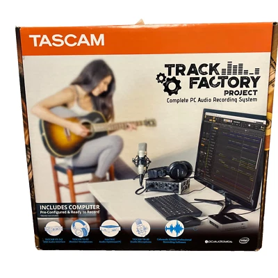 Tascam Track Factory Project TF-2X2 w/ US-2x2 USB Audio Interface, PC, Software - Image 1 of 4