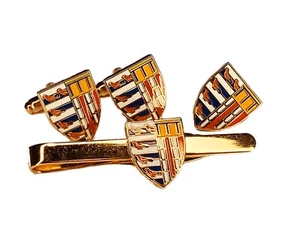 Pembroke College University of Cambridge Manschettenknöpfe Abzeichen Krawattenklammer Geschenkset - Bild 1 von 4