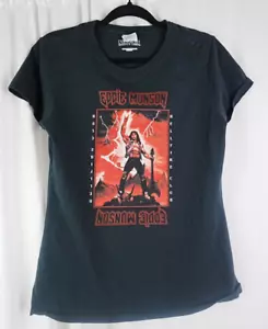 Eddie Munson Stranger Things Mens Medium T-Shirt Blk Netflix Hellfire Club Rock - Picture 1 of 5