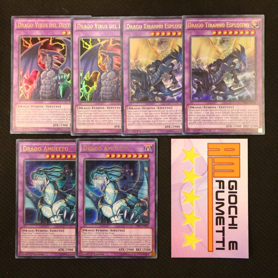 LOTTO FUSIONI DEI DRAGHI LEGGENDARI in italiano YUGIOH rara ULTRA yu-gi-oh! - Immagine 1 di 1