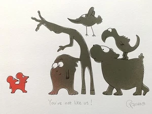 Original Spray painting You’re not like us! by Rebecca Allen - Picture 1 of 17