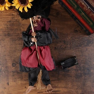 Voice-controlled Witch Hanging Ghost Halloween Indoor Decorations - Picture 1 of 11
