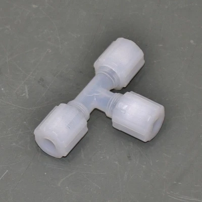 Parker Pargrip Tee Fitting GTC-6, 3/8" x 3/8" x 3/8" Tube OD, Compression, PFA - Image 1 of 4