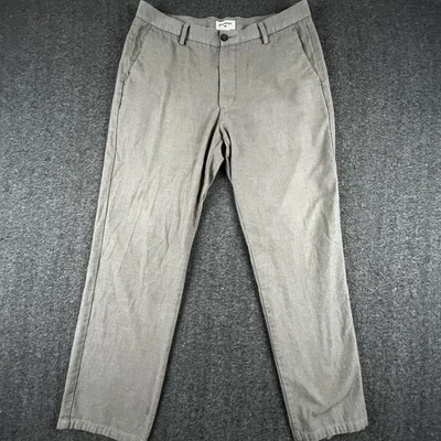 Pantalones Dockers Para Hombres 34x32 Gris Calce Ajustado Espiga Elastizados Informal Vestido Chino Foto 1 de 4