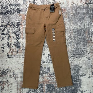 Lazer Cargo Strick Twill Slim Straight Leg Hose Khaki Größe: L Neu mit Etikett - Bild 1 von 9