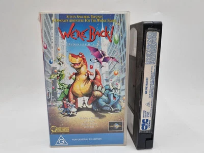 WE'RE BACK! A Dinosaur Story - 1993 Steven Spielberg - Rare VHS - ANIMATION - Image 1 of 3