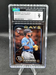 2024 Topps Chrome Update Junior Caminero RC #USC193 CGC Graded Mint 9 - Picture 1 of 1