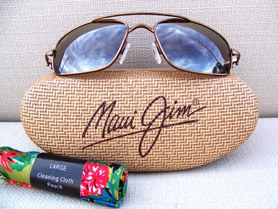 *Nuevo* Gafas de sol polarizadas raras MAUI JIM KAHUNA cobre y bronce HCL ~~ H162-23 Foto 1 de 4