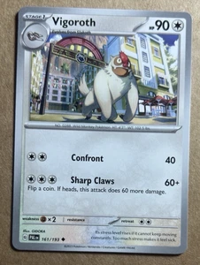 Pokemon Paldea Evolved Vigoroth 161/193 - Picture 1 of 1