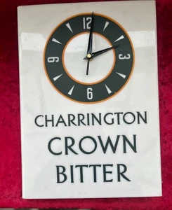 Vintage mid-century advertising clock. Charrington's Crown Bitter. Working. - Foto 1 di 4