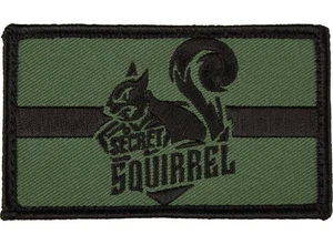 Parche verde Secret Squirrel 2" x 3,5" gancho y bucle 2 piezas OD - Imagen 1 de 1