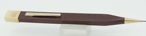 Slencil cervo bordeaux e oro con parte superiore bianca matita 0,9 mm - anni '40 - General Electric - Foto 1 di 3