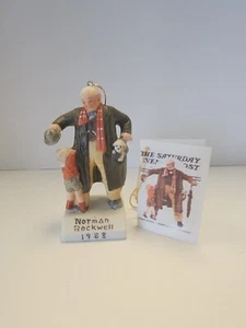 1988 Norman Rockwell "Discovery" Dave Grossman Annual Christmas Ornament - Box - Bild 1 von 4