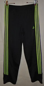 Girl's ADIDAS Black purple Athletic Knit Pants Size XL - Picture 1 of 4