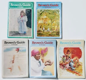 5 Brown's Guide To Georgia - vintage guidebooks 1974, 1976, 1977 - Georgia USA - Picture 1 of 11