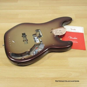 2023 Fender American Ultra P Bass Body Mocha Burst Strat Body w/Locks COA SAVE! - Picture 1 of 9