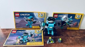 Lego 31062 Creator 3-in-1 Robo Explorer Complete build, 3 instruction books