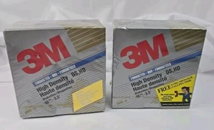 2 Packs Sealed 3M High Density 3.5" Diskettes IBM Formatted DS HD Floppy Disks - Picture 1 of 3