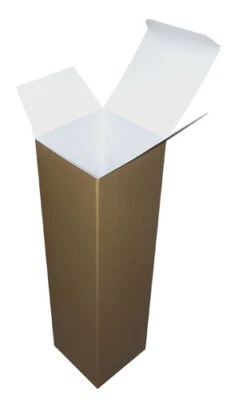 Gold Christmas Champagne or Wine Bottle Presentation Gift Boxes - Image 1 of 2