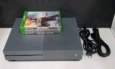 Microsoft Xbox One S Console Battlefield 1 Storm Gray 500GB *No Controller  - Image 1 of 4