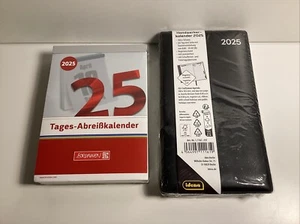 P022 Idena Handwerkerkalender 2025 + Brunnen Tages Abreißkalender 2025 Set - Bild 1 von 2