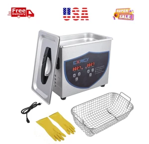 CXRCY 3.2L Ultrasonic Jewelry Cleaner - Heated Timer, for Jewelry/Dental/Watch - Picture 1 of 9